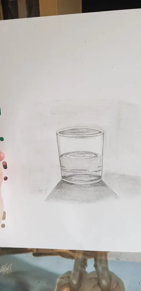 Dessin crayon sur toile